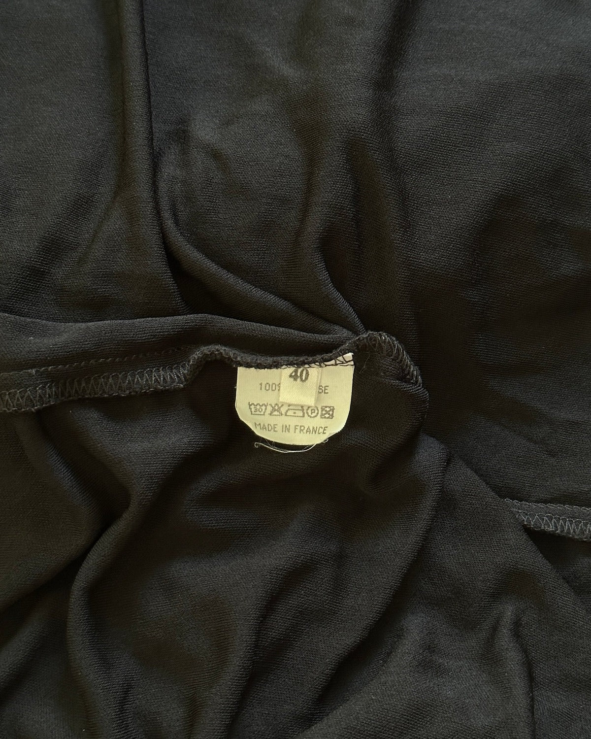 Maison Martin Margiela 90s Black Viscose Kaftan