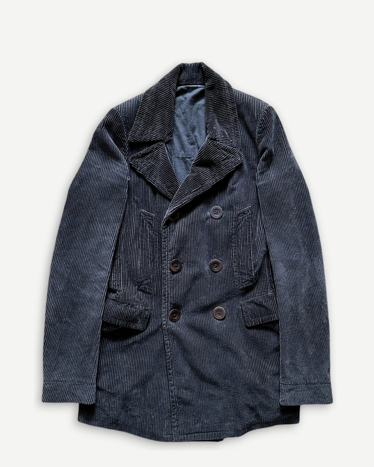 Rick Owens Archival Double Breasted Corduroy Coat