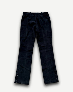 Christian Dior by John Galliano AW04 Studded Suede Biker Pants