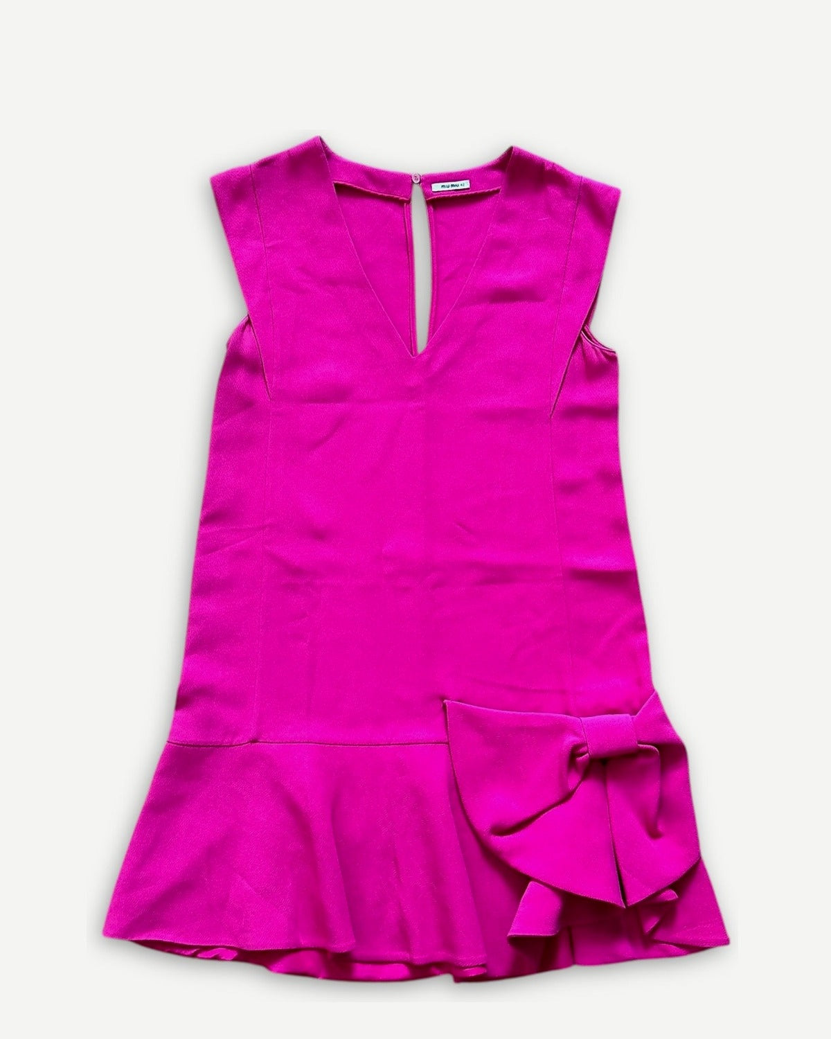 Miu Miu SS12 Oversized Ribbon V-Neck Dress