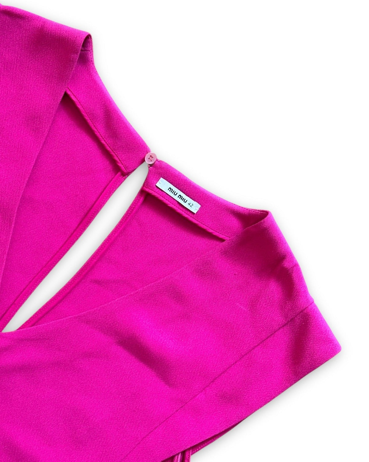 Miu Miu SS12 Oversized Ribbon V-Neck Dress