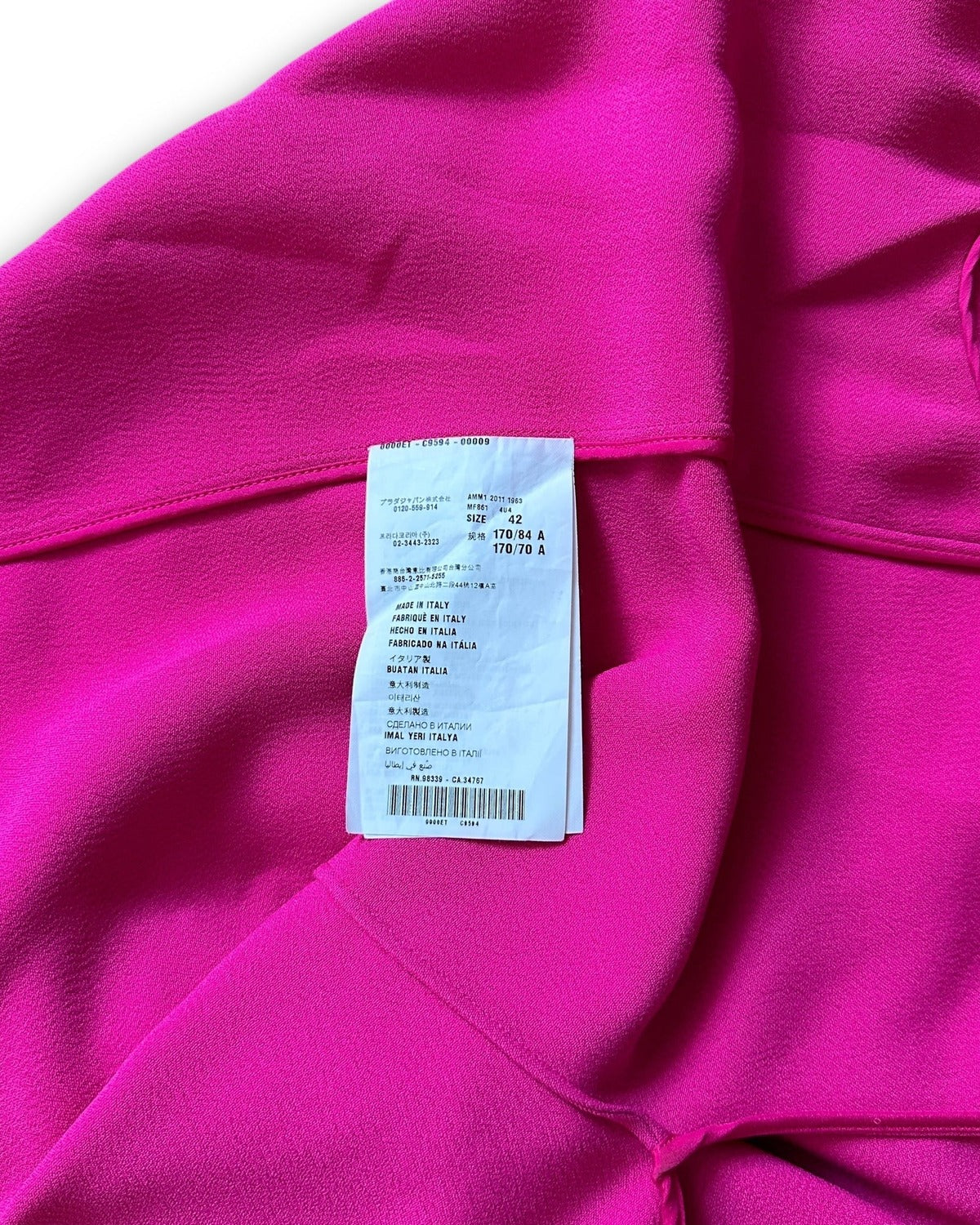 Miu Miu SS12 Oversized Ribbon V-Neck Dress