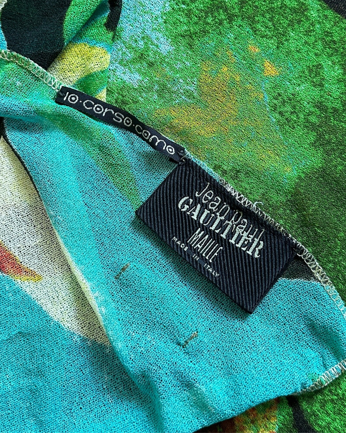 Jean Paul Gaultier SS00 Psychedelic Pareo Dress