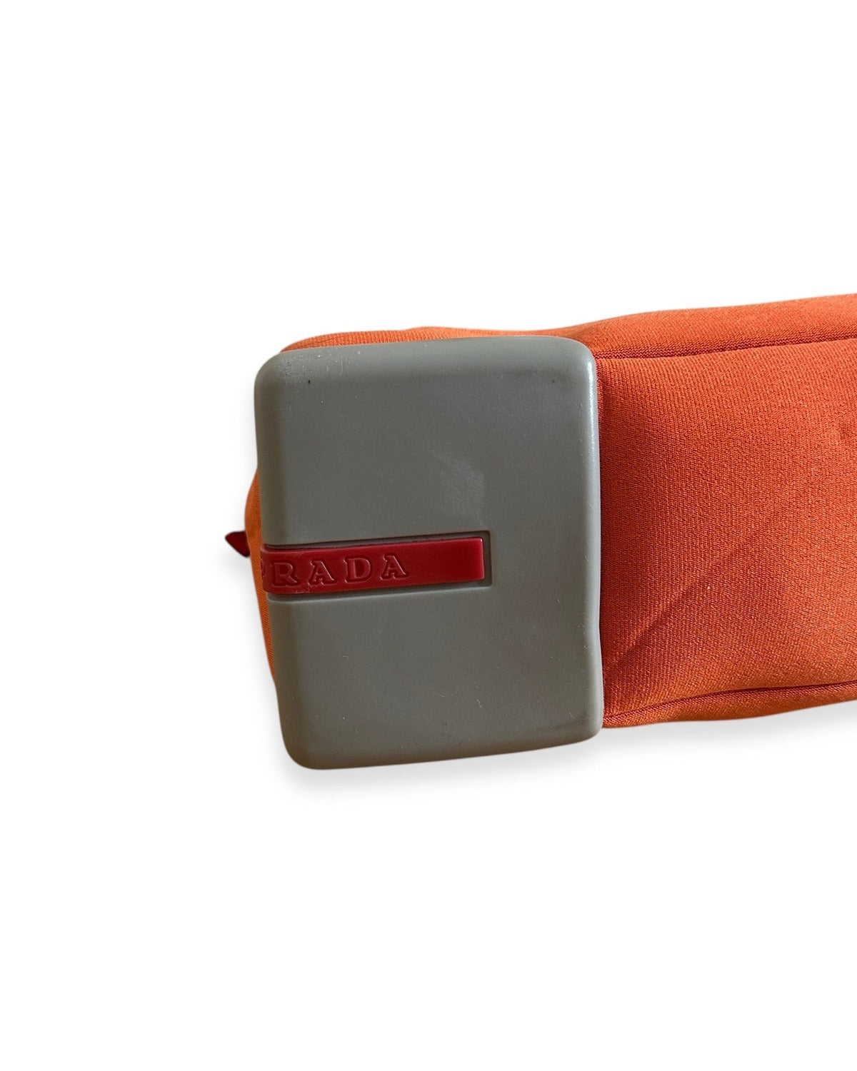 Prada Sport 90s Orange Neoprene Hand Bag