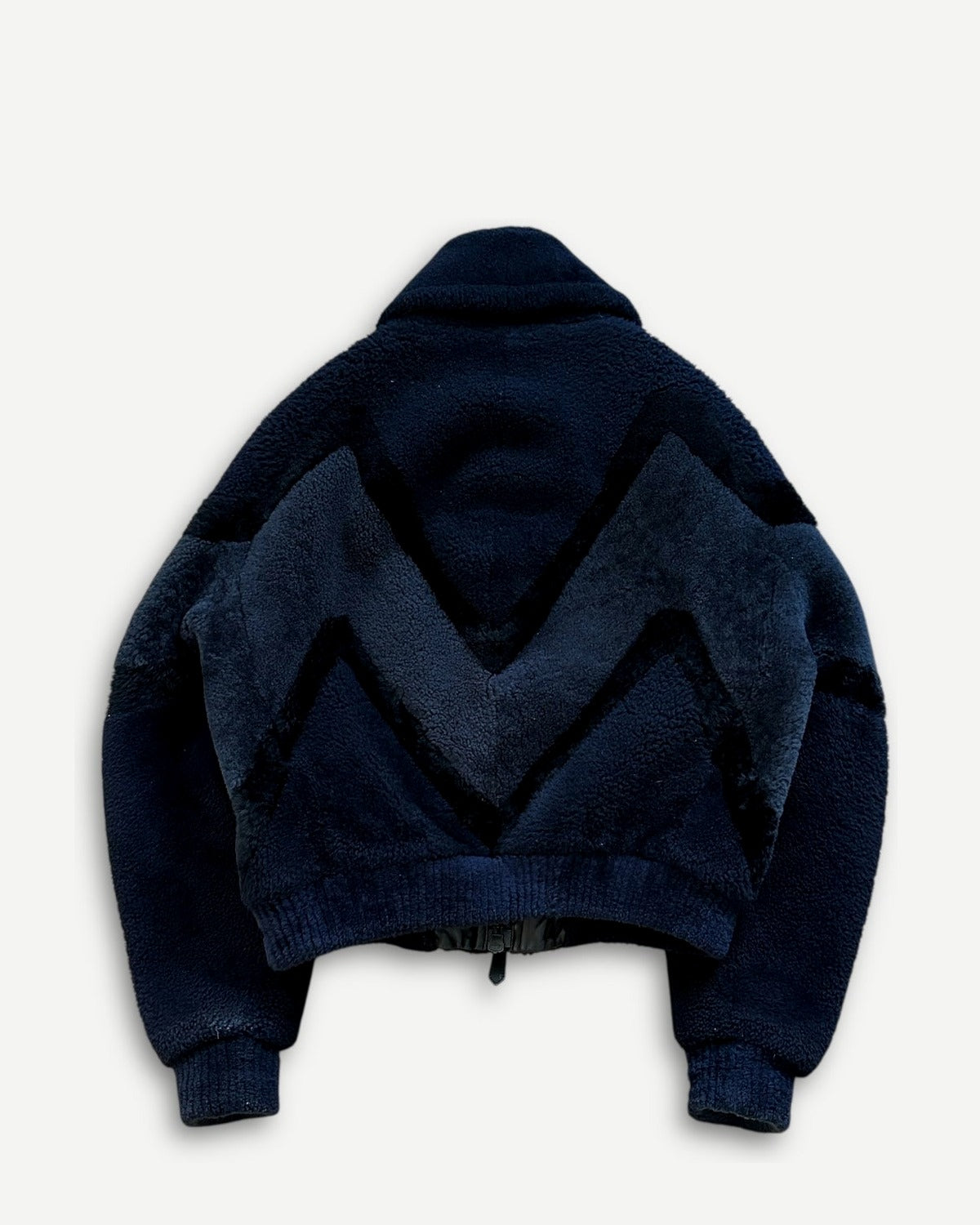 Burberry Prorsum FW13 Prototype Geometric Shearling Bomber Jacket