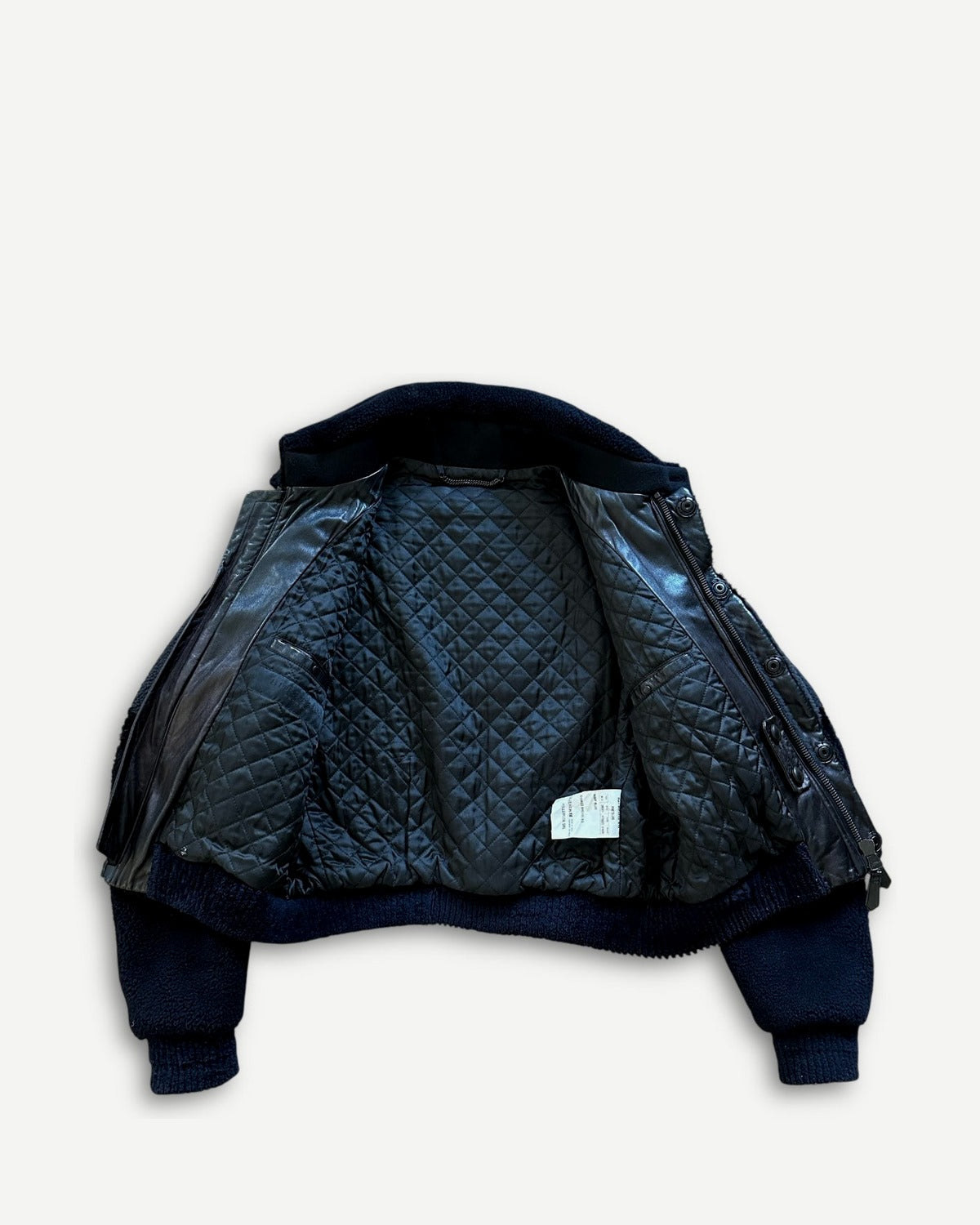 Burberry Prorsum FW13 Prototype Geometric Shearling Bomber Jacket