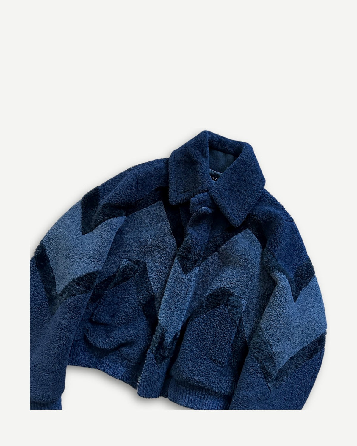 Burberry Prorsum FW13 Prototype Geometric Shearling Bomber Jacket