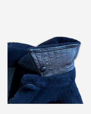 Burberry Prorsum FW13 Prototype Geometric Shearling Bomber Jacket