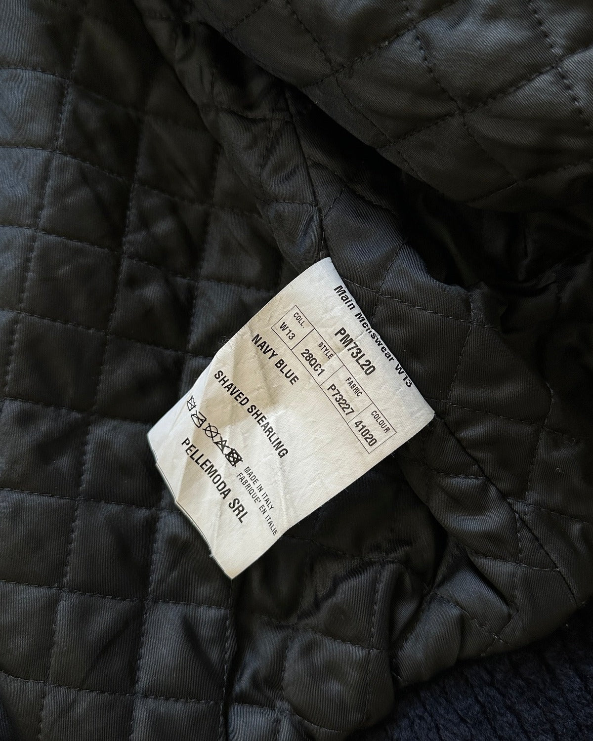 Burberry Prorsum FW13 Prototype Geometric Shearling Bomber Jacket