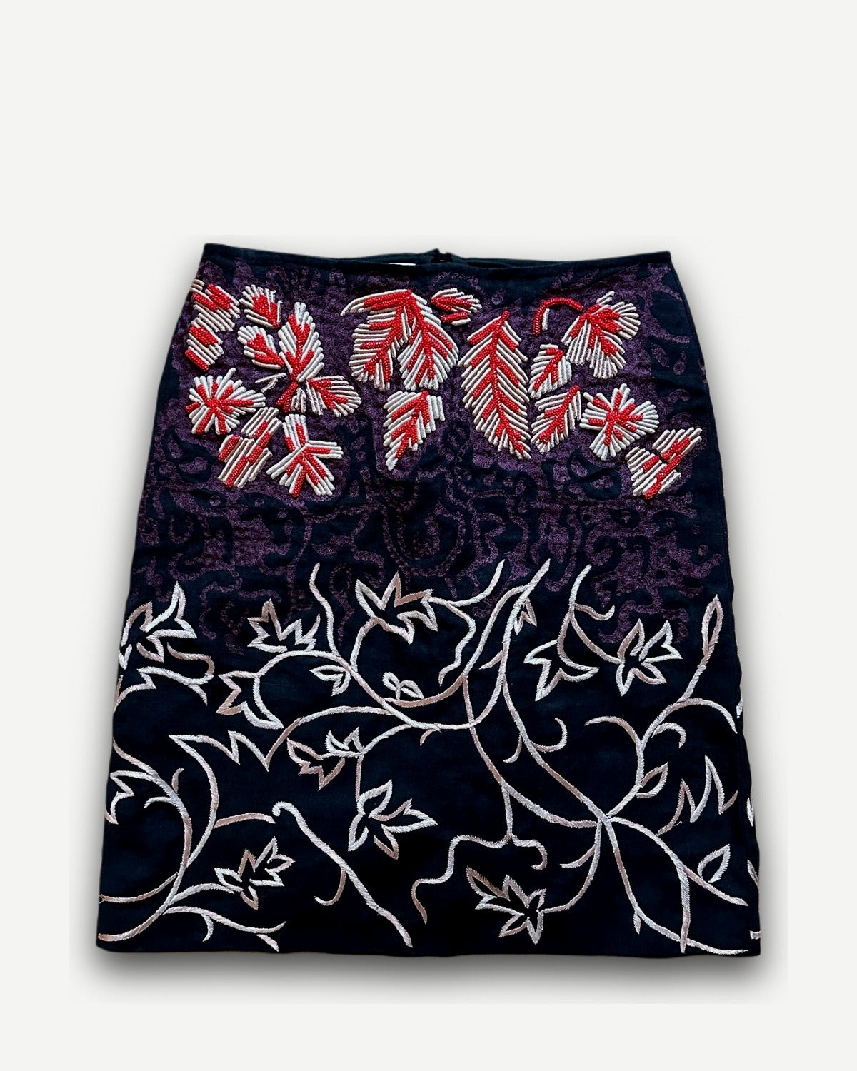 Dries Van Noten Floral Embellished Skirt