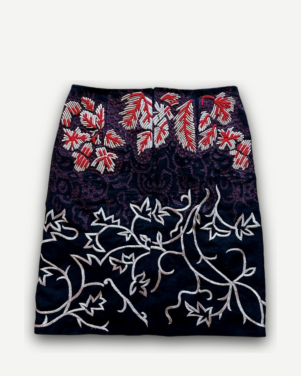 Dries Van Noten Floral Embellished Skirt