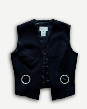 Dirk Bikkembergs 1996 Homme Pour La Femme Metal Ring Vest
