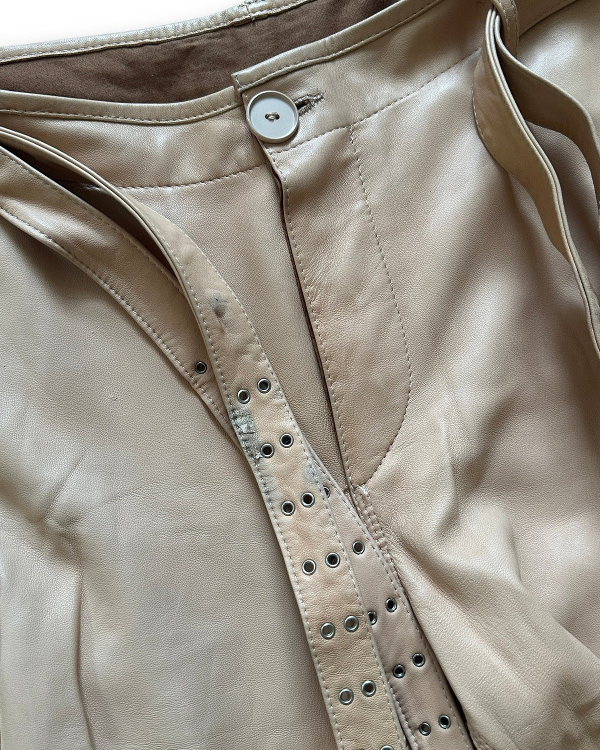 Jean Paul Gaultier Homme 90s Leather Strap Bondage Cargo Pants