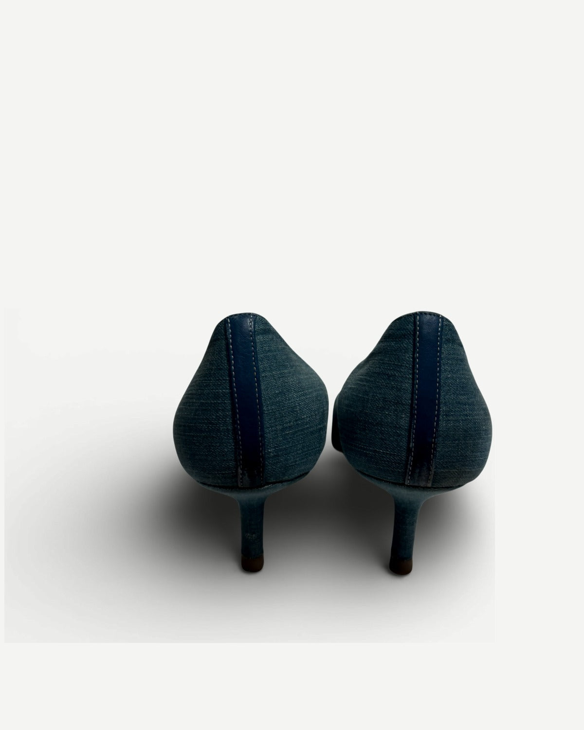 Christian Dior FW02 by John Galliano Laced Denim Heels