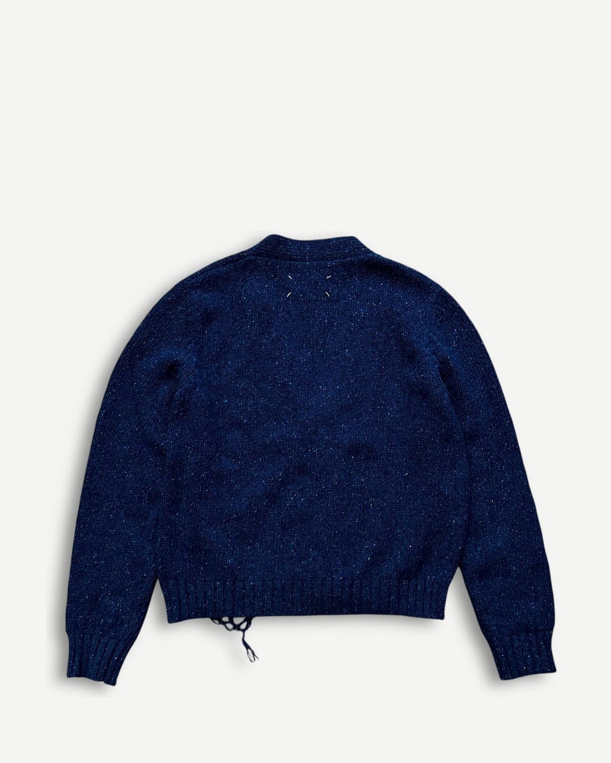 Maison Margiela FW20 Navy Multicolor Destroyed Cardigan