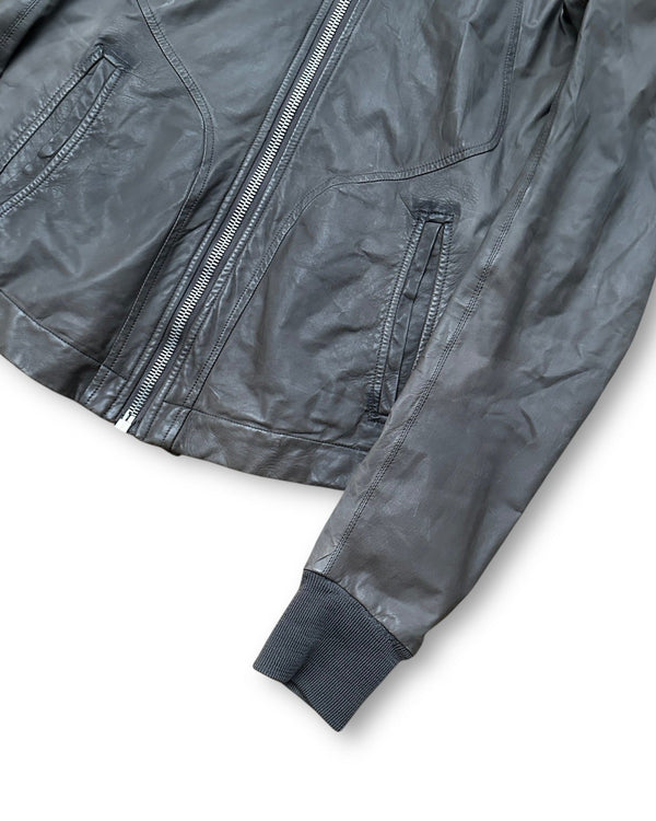 Rick Owens Vintage Intarsia Lamb Leather Jacket - Ākaibu Store