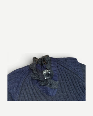 Jean Paul Gaultier 90s Patchwork Distressed Knit
