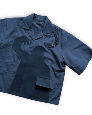 Undercover SS20 Nosferatu Sequined Shirt Jacket