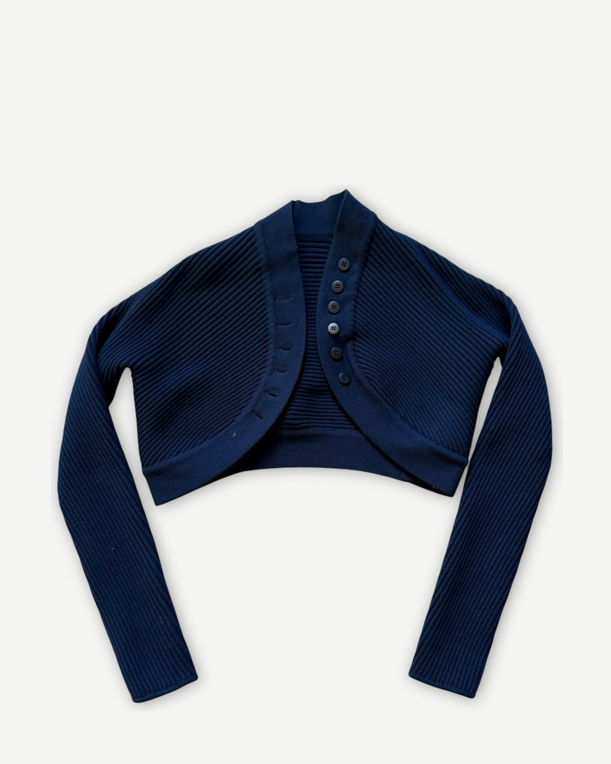 Azzedine Alaia Blue Bolero Jacket
