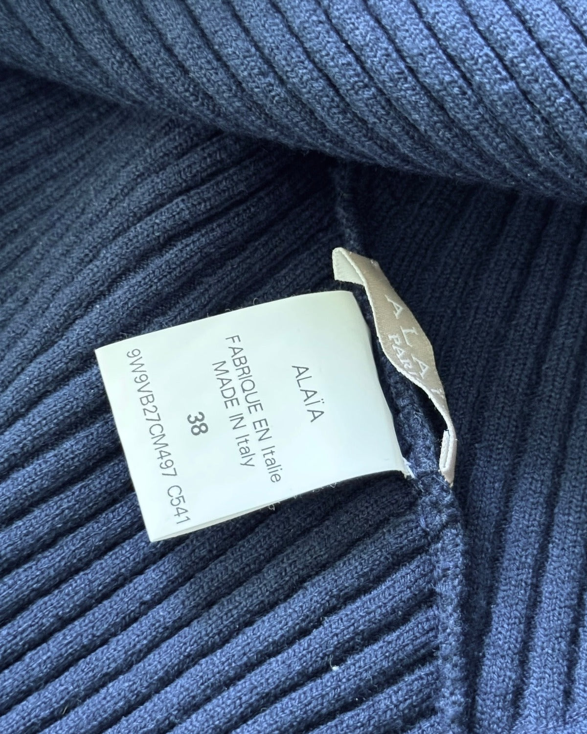 Azzedine Alaia Blue Bolero Jacket