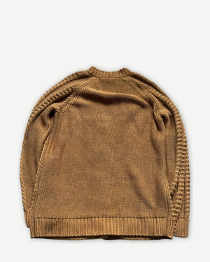 Hermes 2000s by Martin Margiela Brown Knit Cardigan