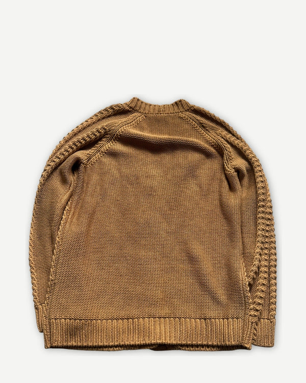 Hermes 2000s by Martin Margiela Brown Knit Cardigan - Ākaibu Store