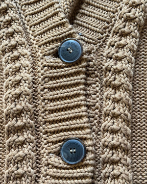 Hermes 2000s by Martin Margiela Brown Knit Cardigan