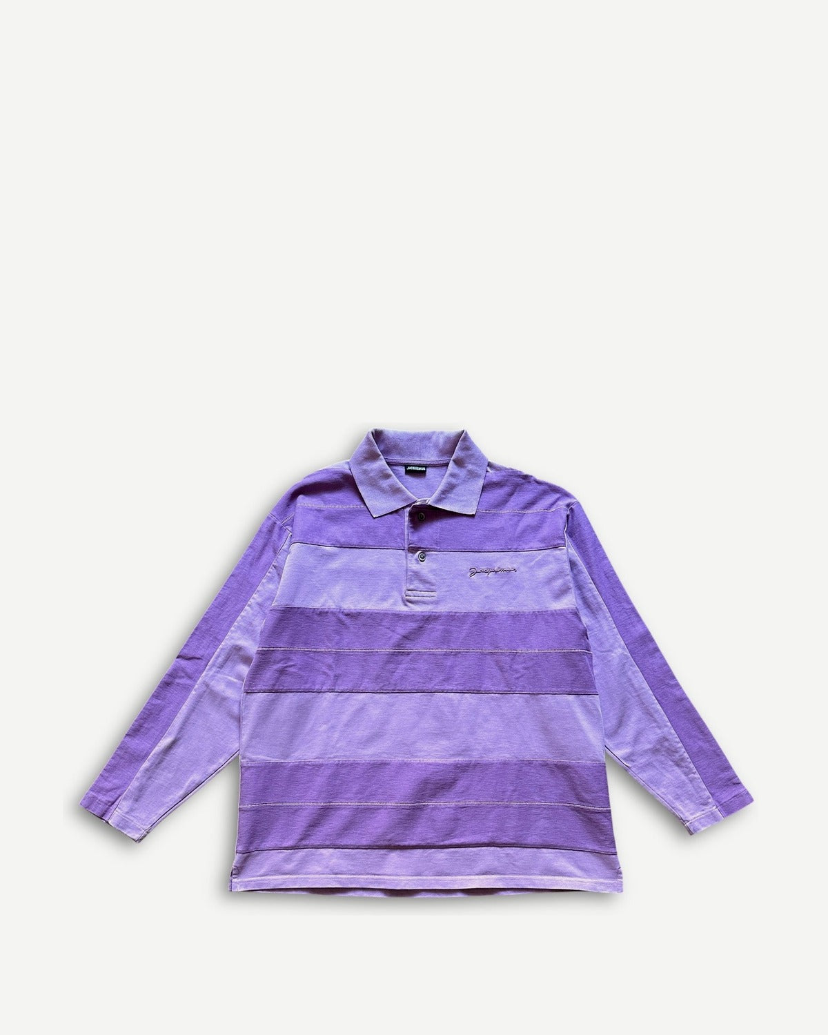 Jacquemus Purple Striped Polo Longsleeve