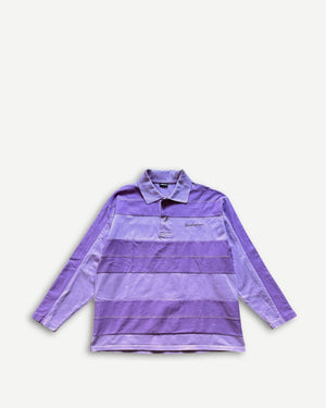 Jacquemus Purple Striped Polo Longsleeve