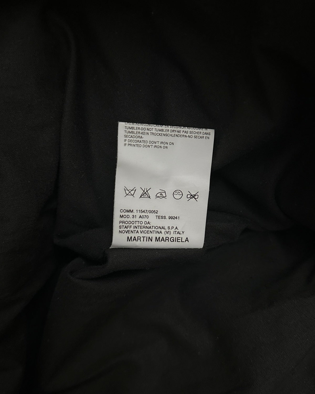 Maison Martin Margiela AW05 Hunchback Wool Coat