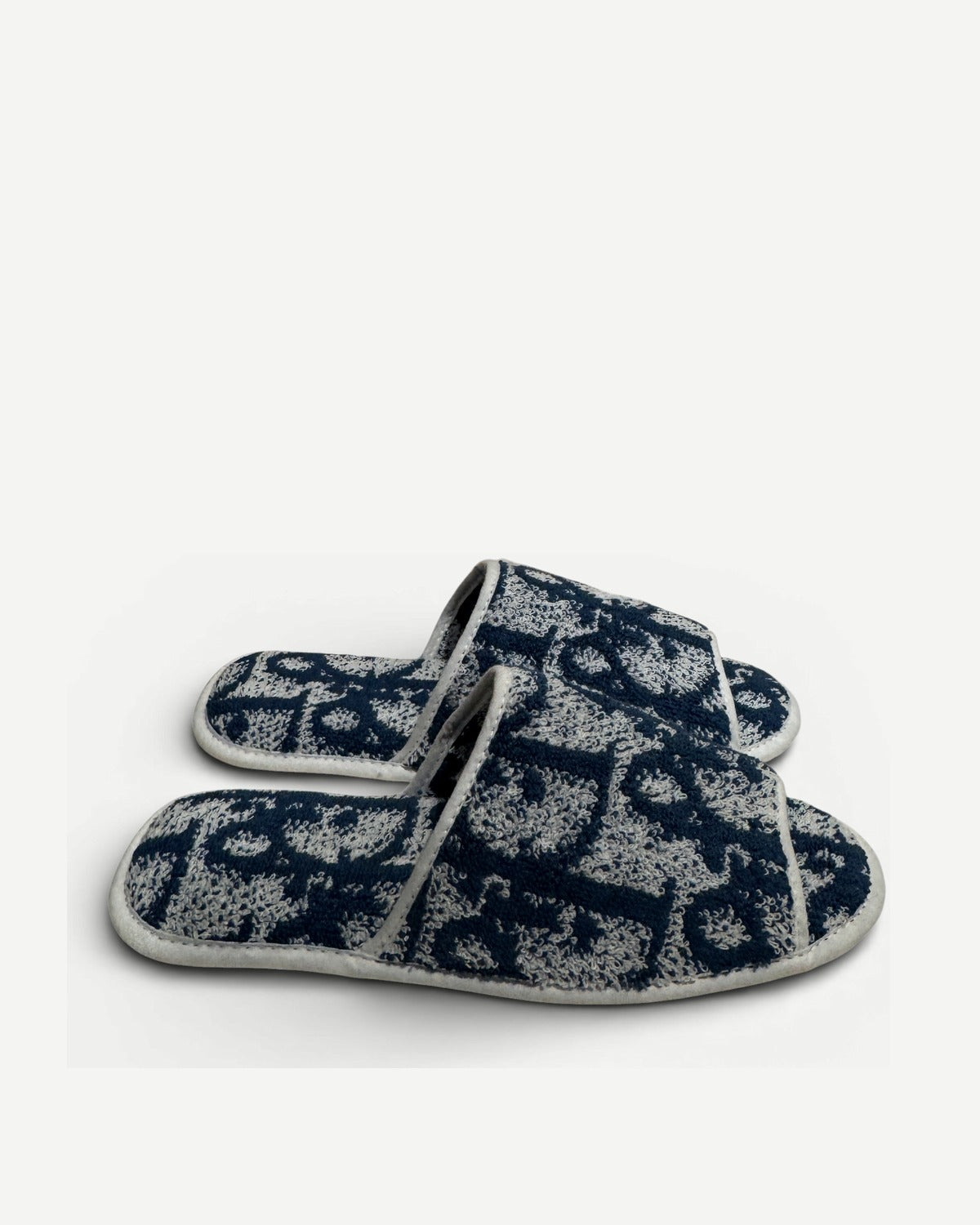 Christian Dior 2000s by John Galliano Diorrisimo Monogram Terry Cloth Slippers
