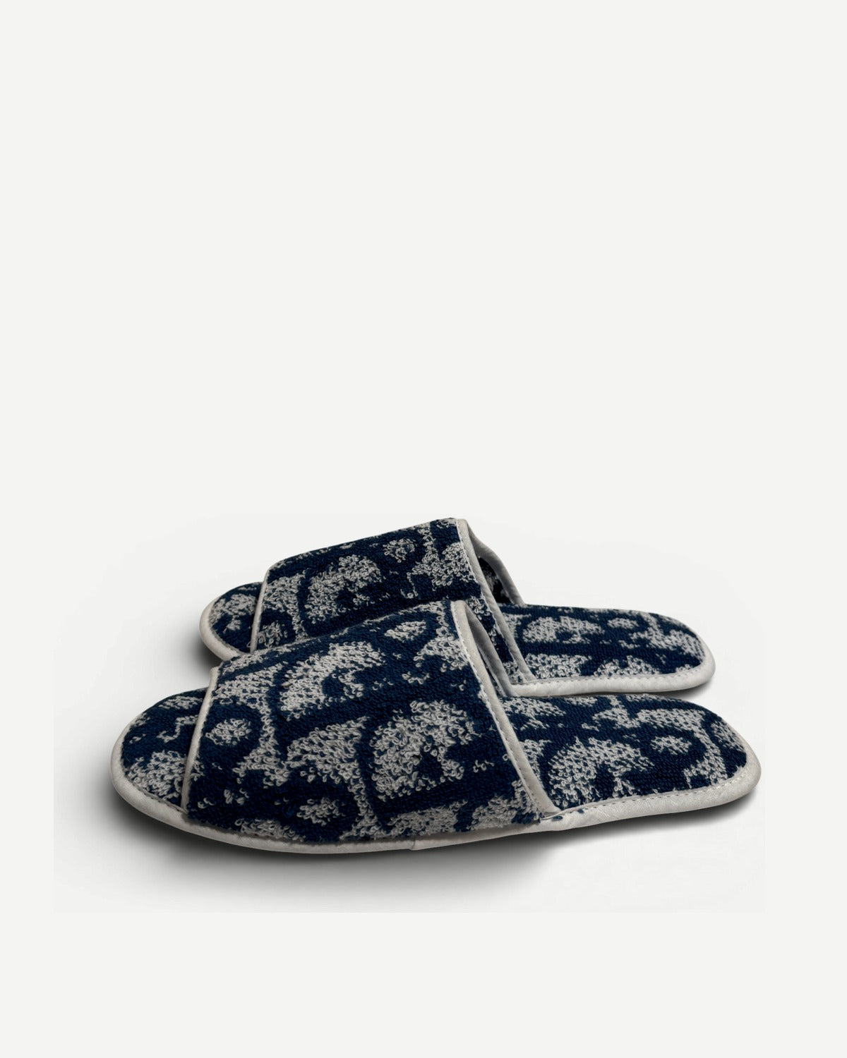 Christian Dior 2000s by John Galliano Diorrisimo Monogram Terry Cloth Slippers