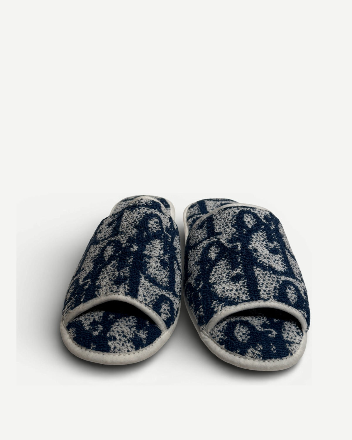 Christian Dior 2000s by John Galliano Diorrisimo Monogram Terry Cloth Slippers