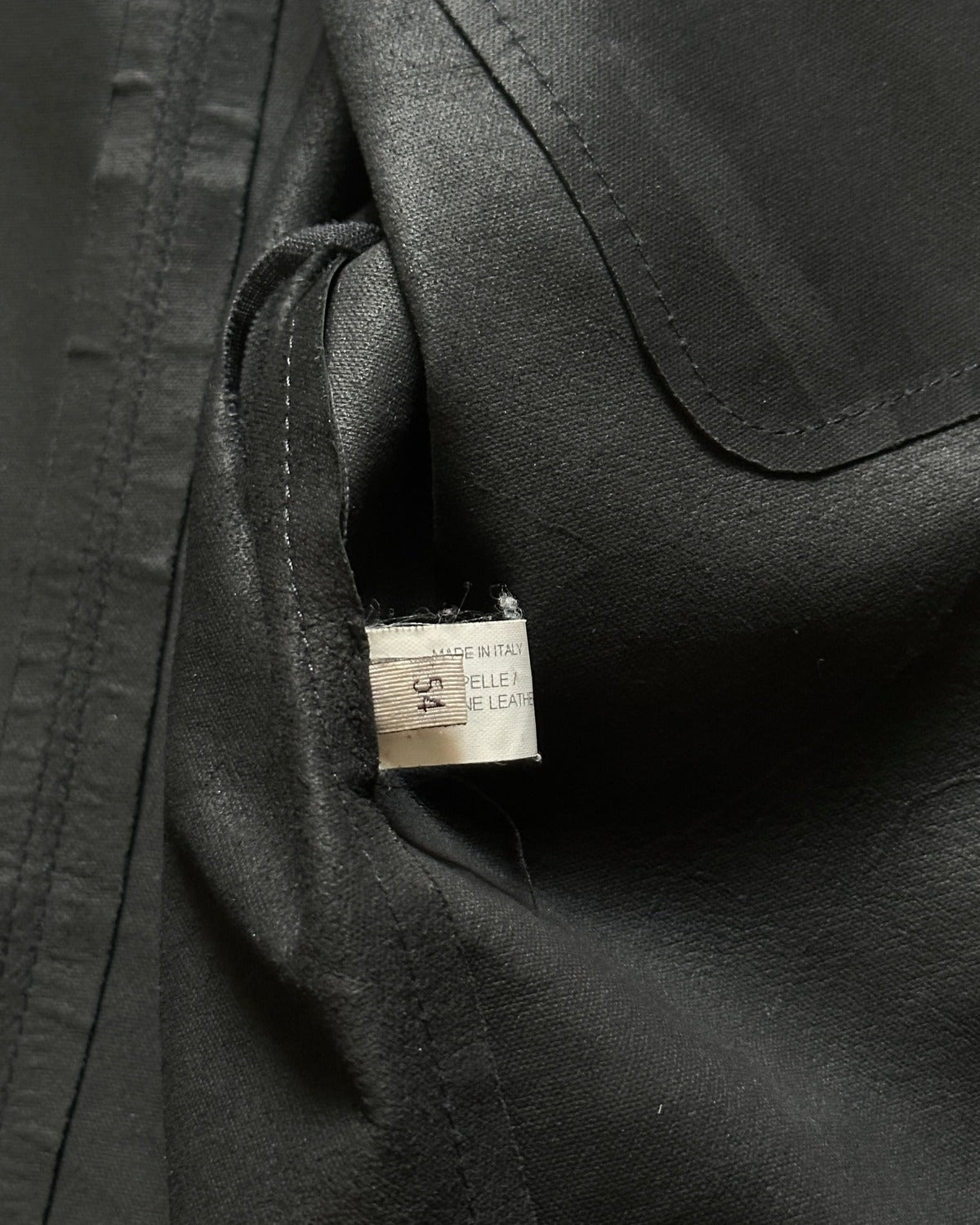 Bottega Veneta Black Leather Shirt