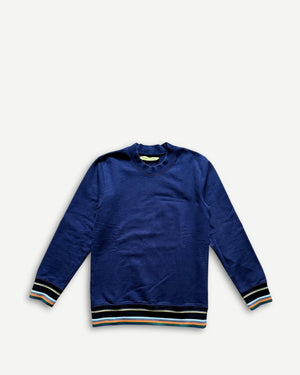 Raf Simons Sterling Ruby Navy Terry Crewneck Sweater