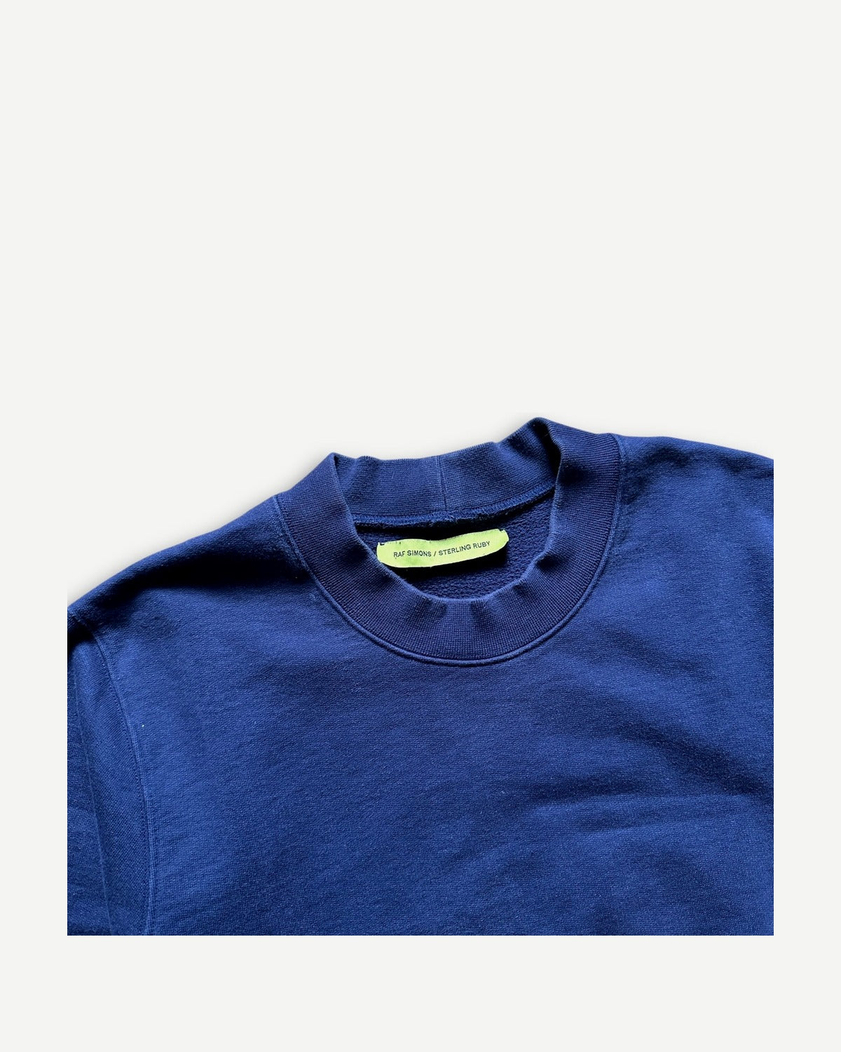 Raf Simons Sterling Ruby Navy Terry Crewneck Sweater