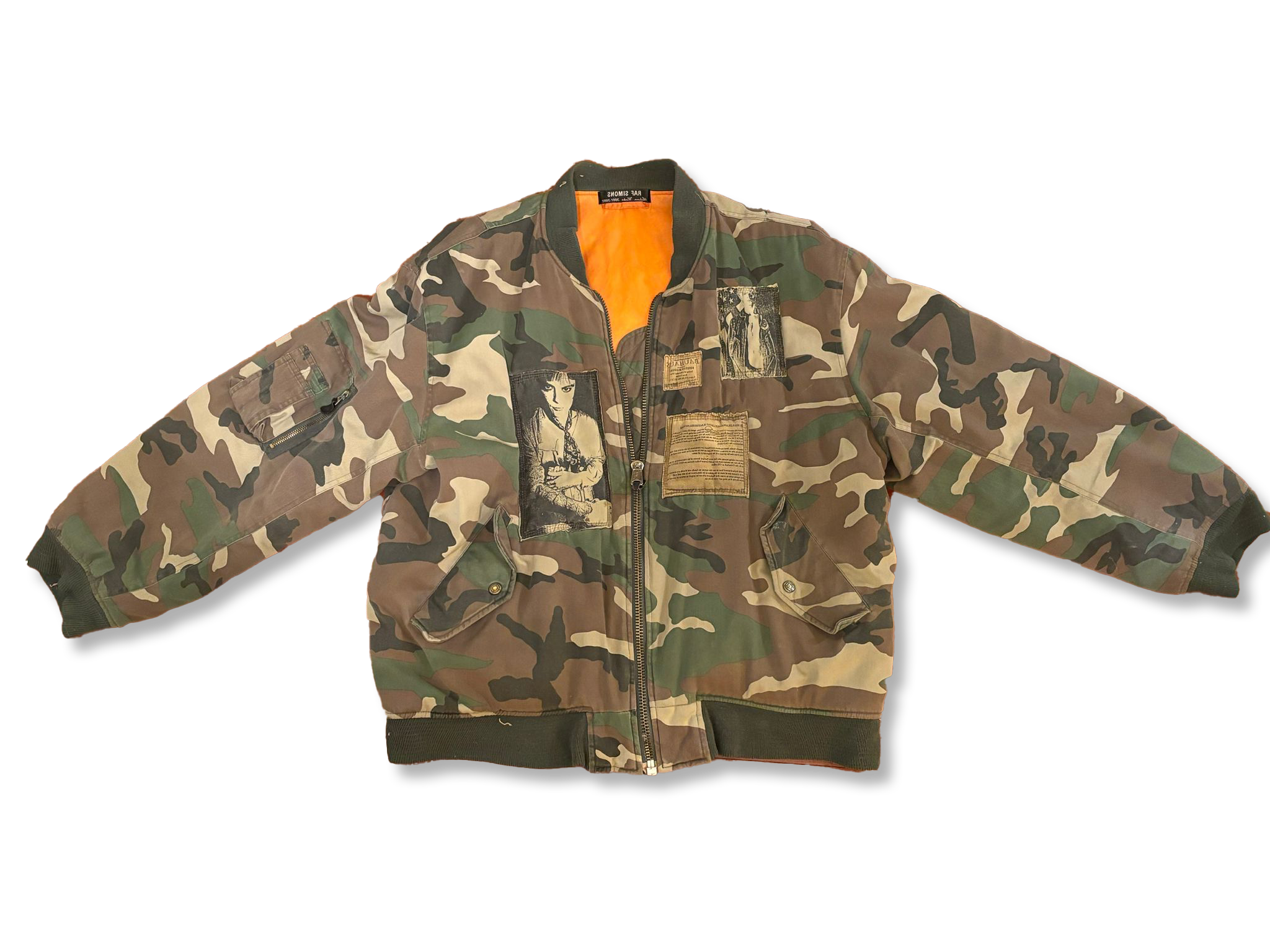 Raf simons camo jacket discount