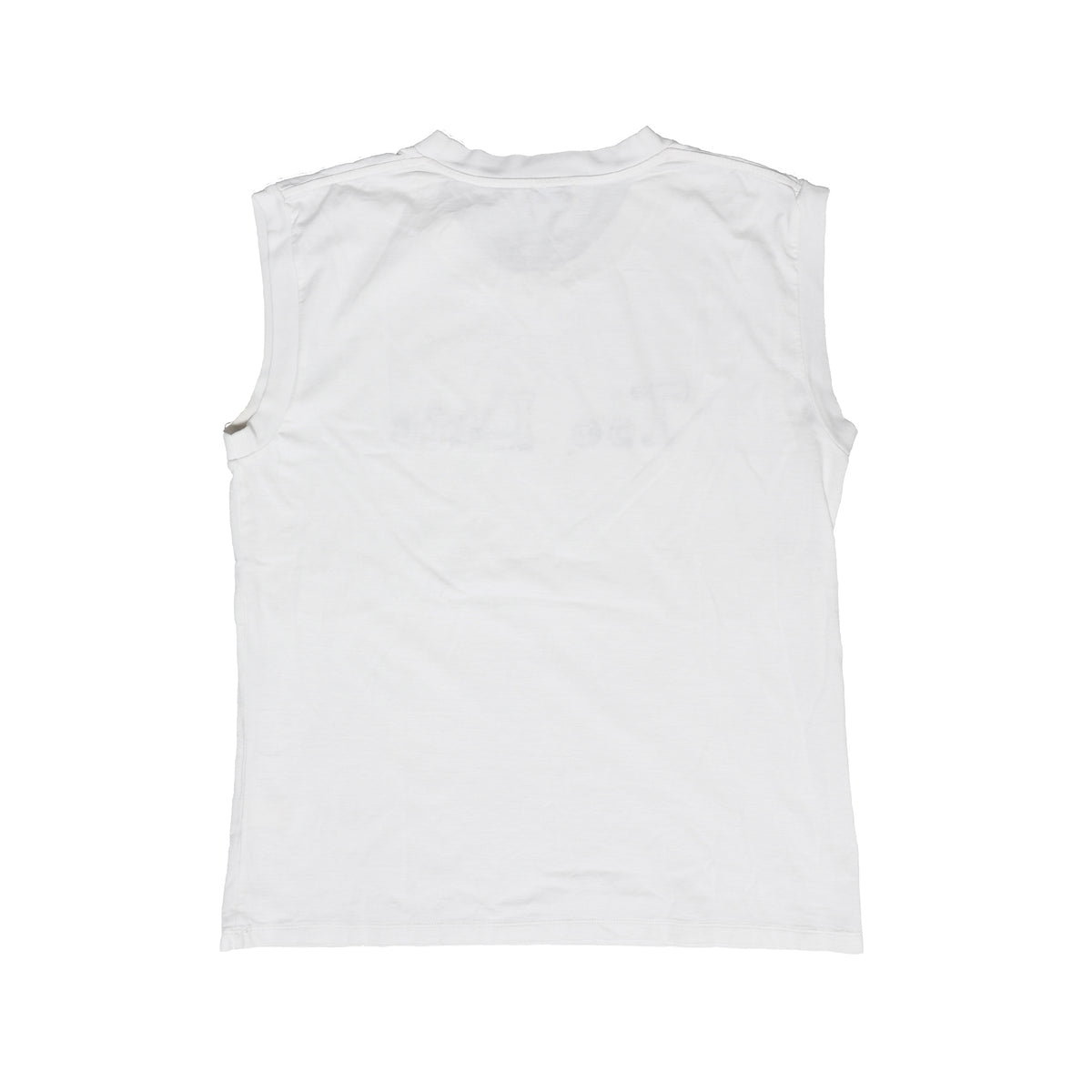 Saint Laurent Paris SS16 Surf Sound "Too Late" Embroidered Sleeveless Shirt