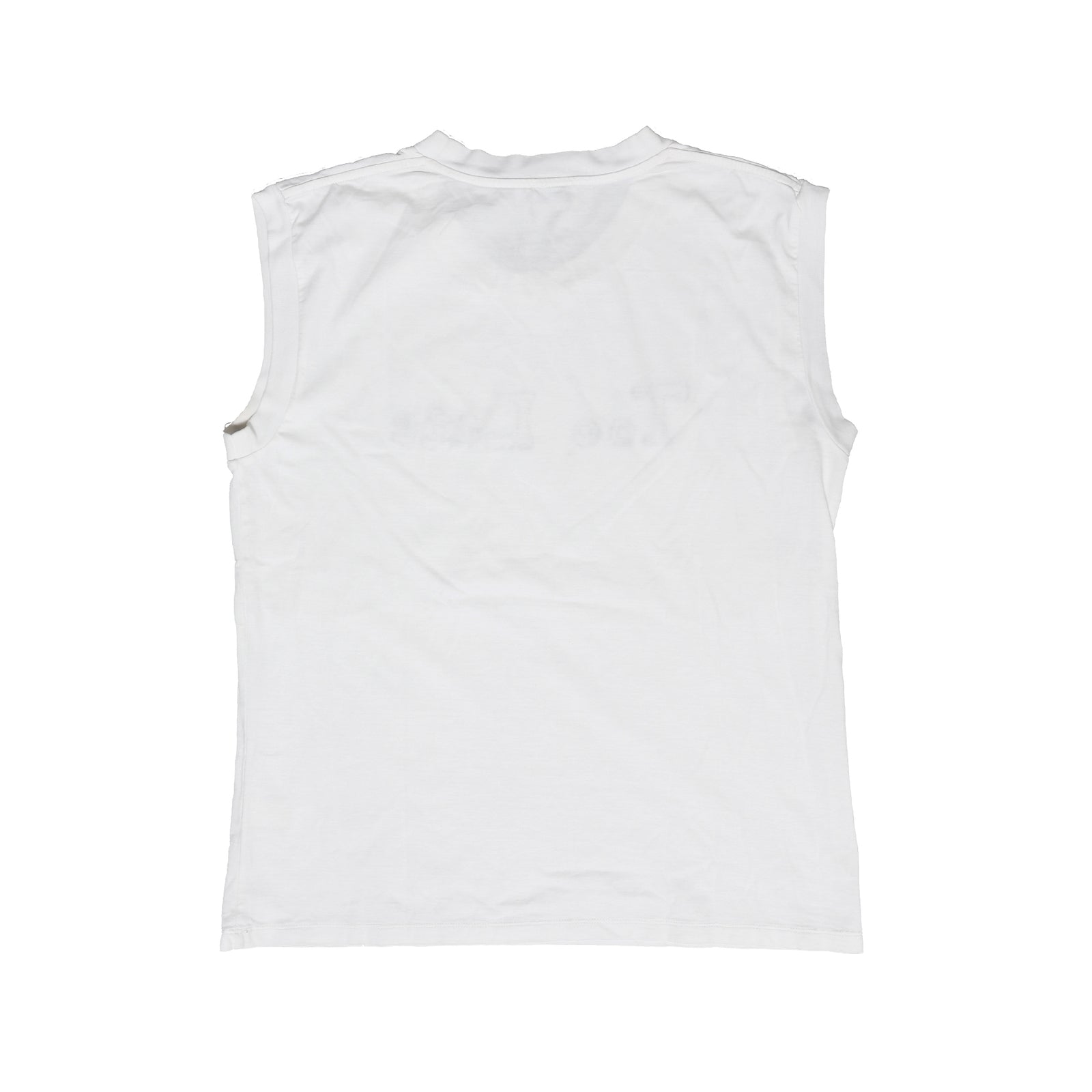 Saint Laurent Paris SS16 Surf Sound "Too Late" Embroidered Sleeveless Shirt