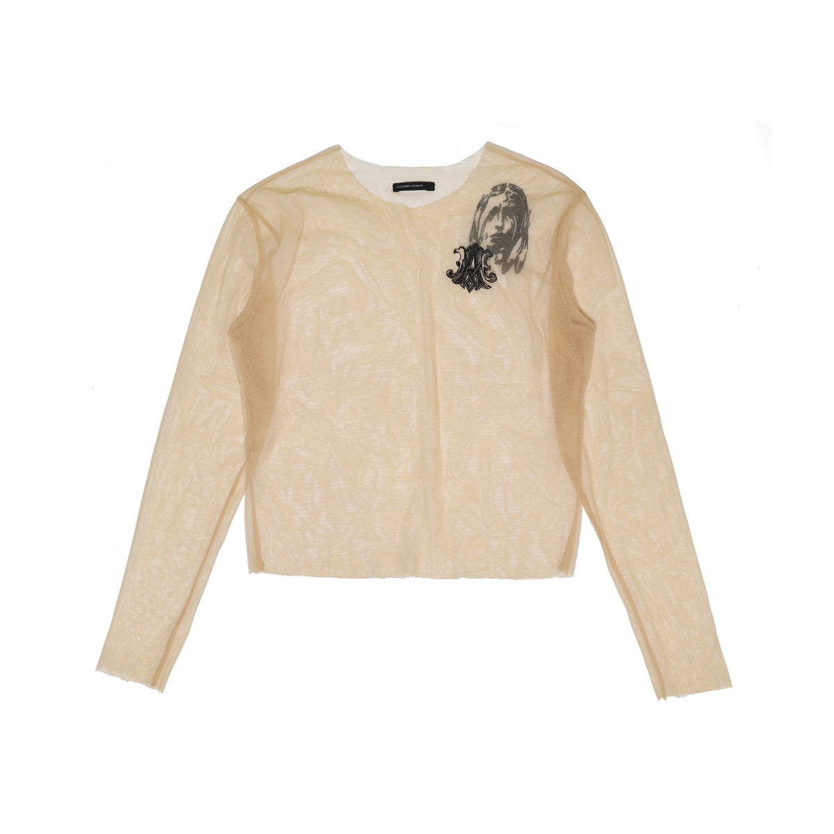 Alexander McQueen SS96 Embroidered Sheer Longsleeve