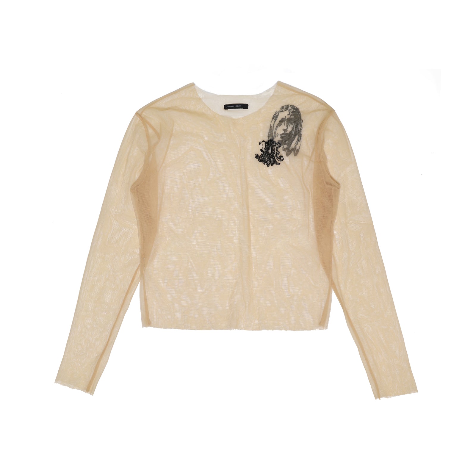 Alexander McQueen SS96 Embroidered Sheer Longsleeve