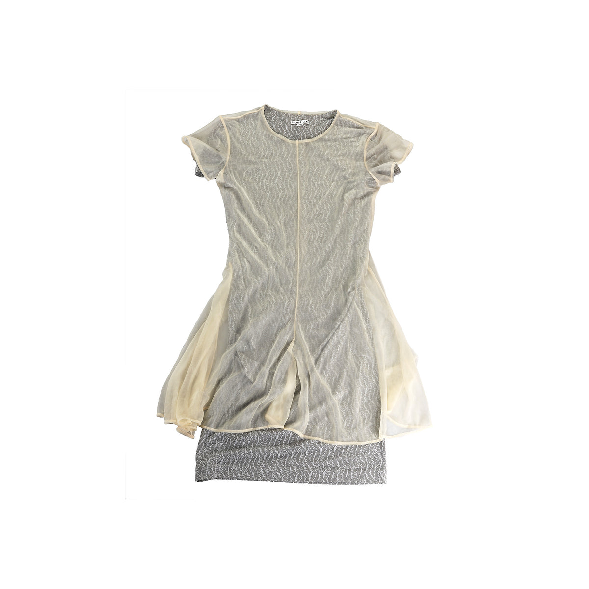 Helmut Lang SS1991 Double Layered Sheer Knit Dress