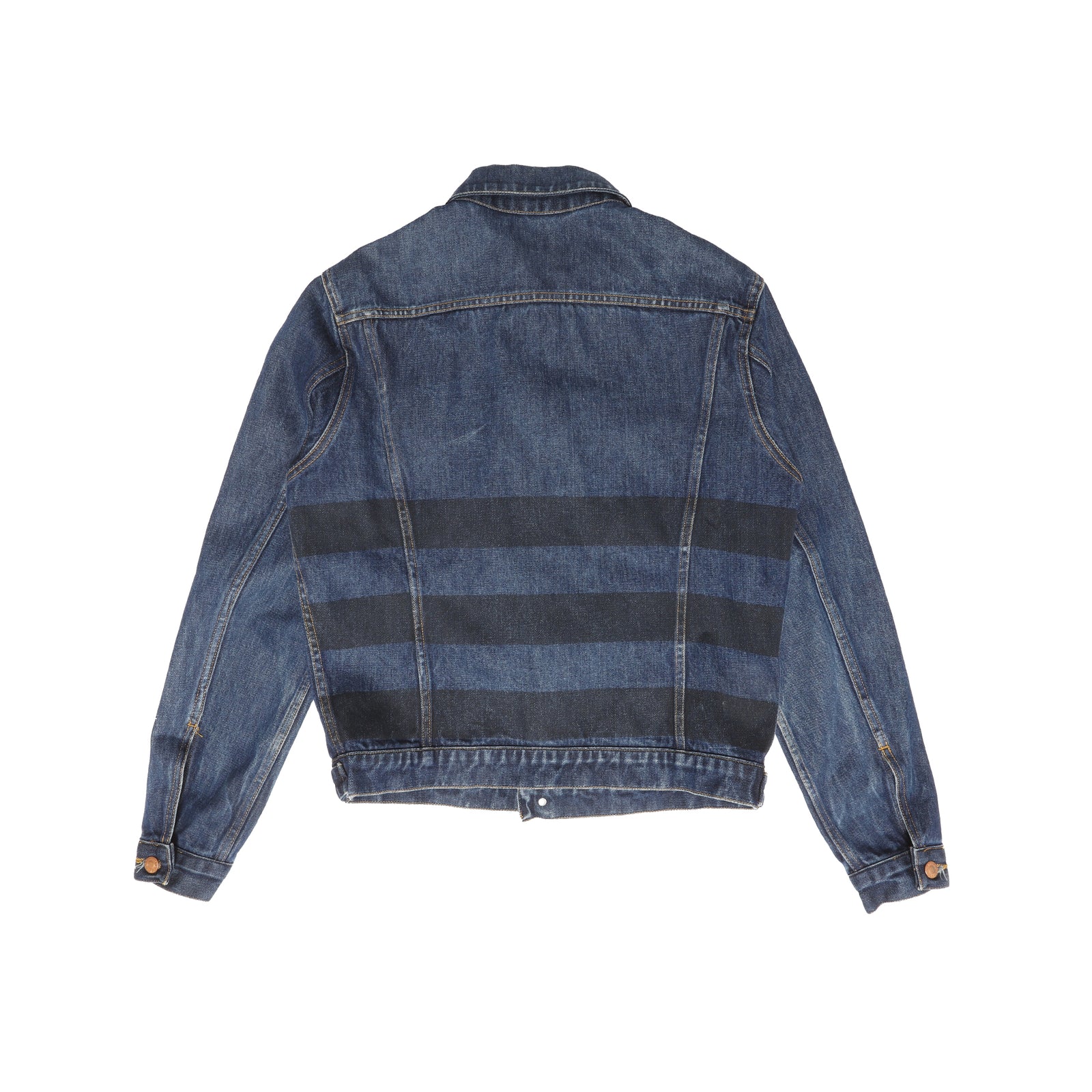 Helmut Lang SS97 Prototype Resin Stripe Denim Jacket
