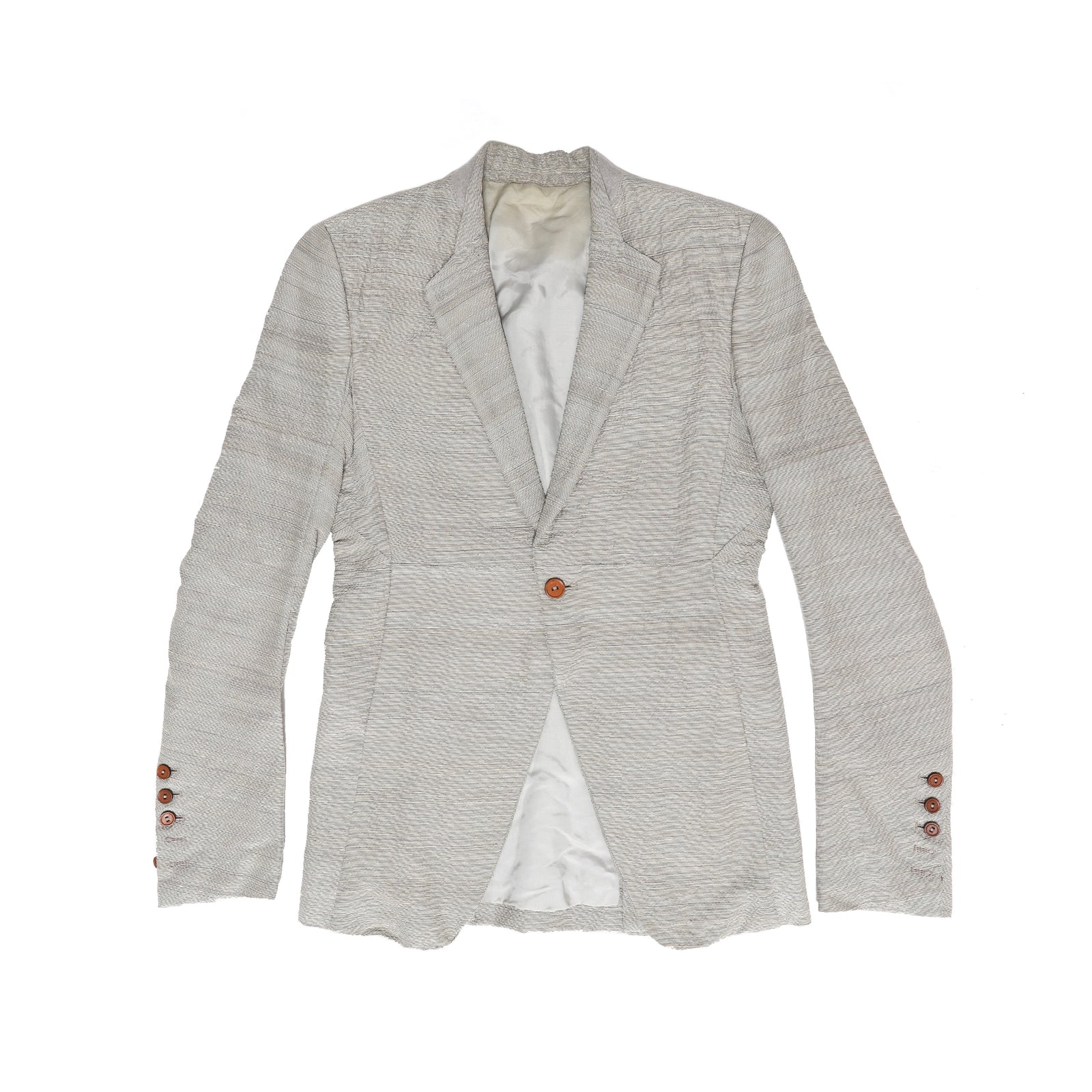 Rick Owens SS12 NASKA Structured Silk Linen Blazer