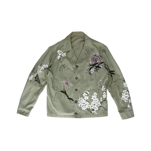 Gucci SS03 by Tom Ford Hand Painted Floral Jacket