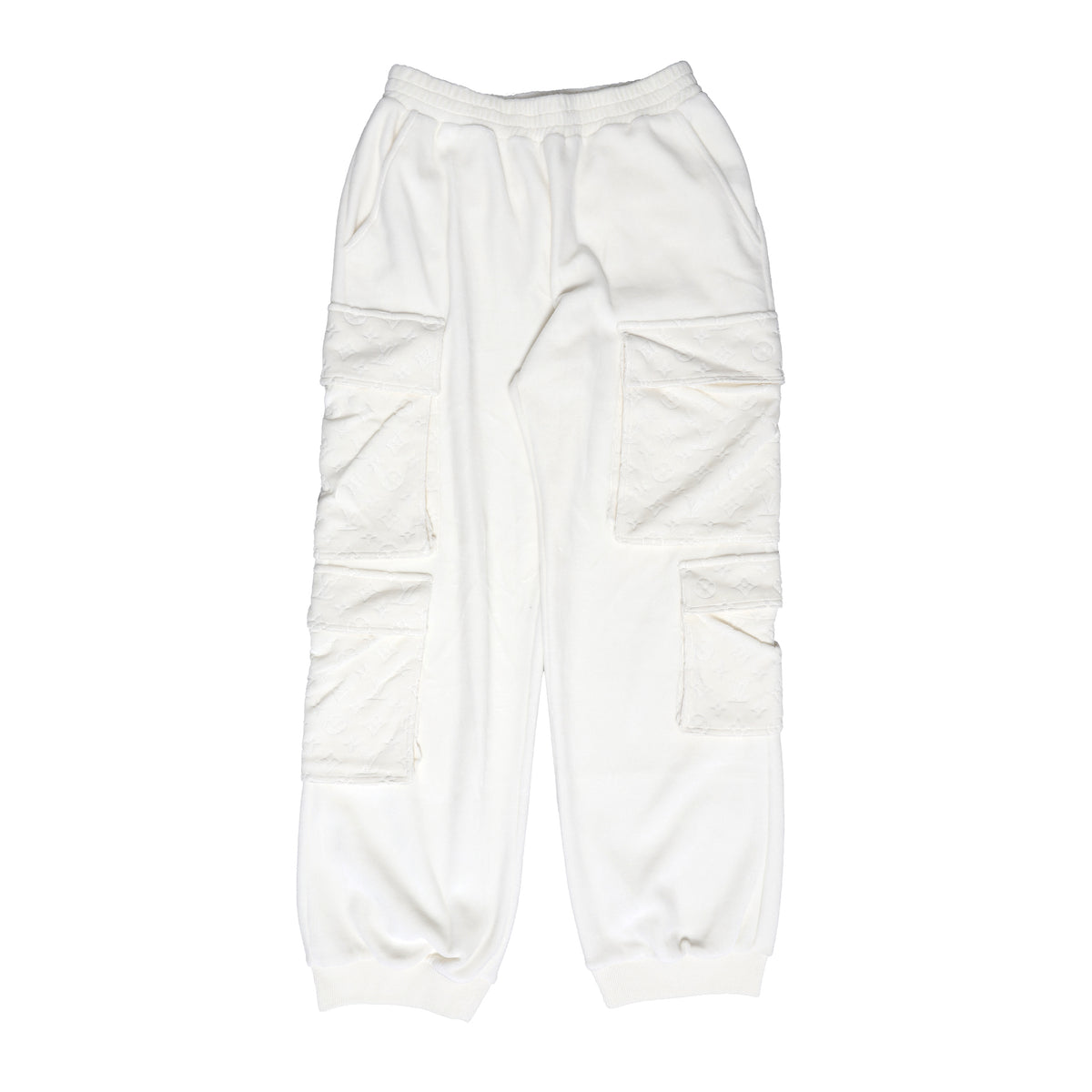 Louis Vuitton SS19 Velvet Monogram Cargo Track Pants