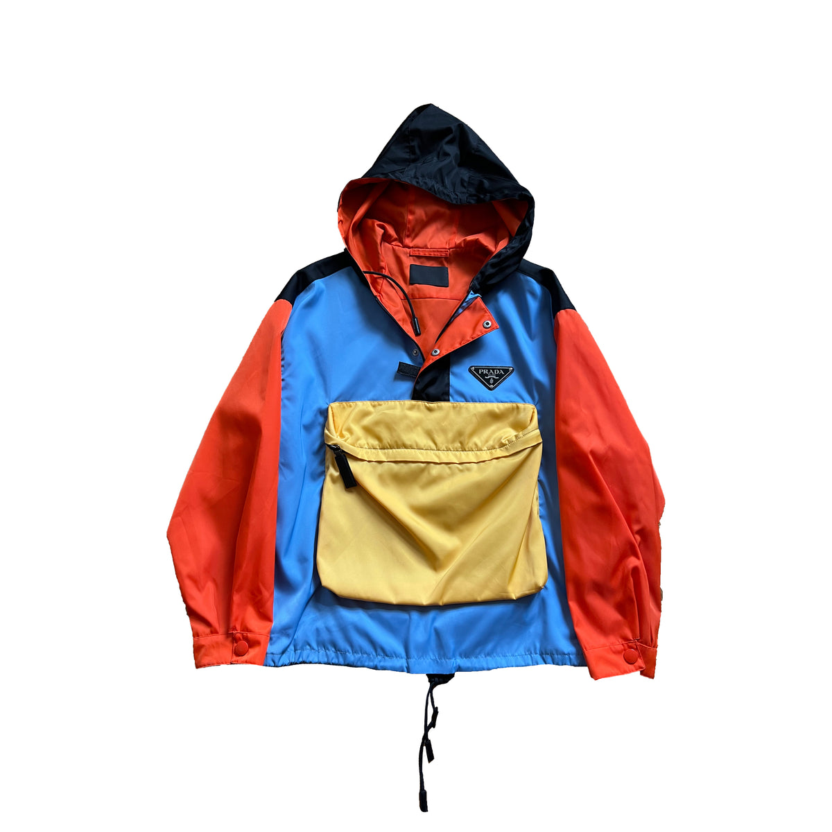 Prada 2019 Multicolor Colorblock Nylon Anorak, front
