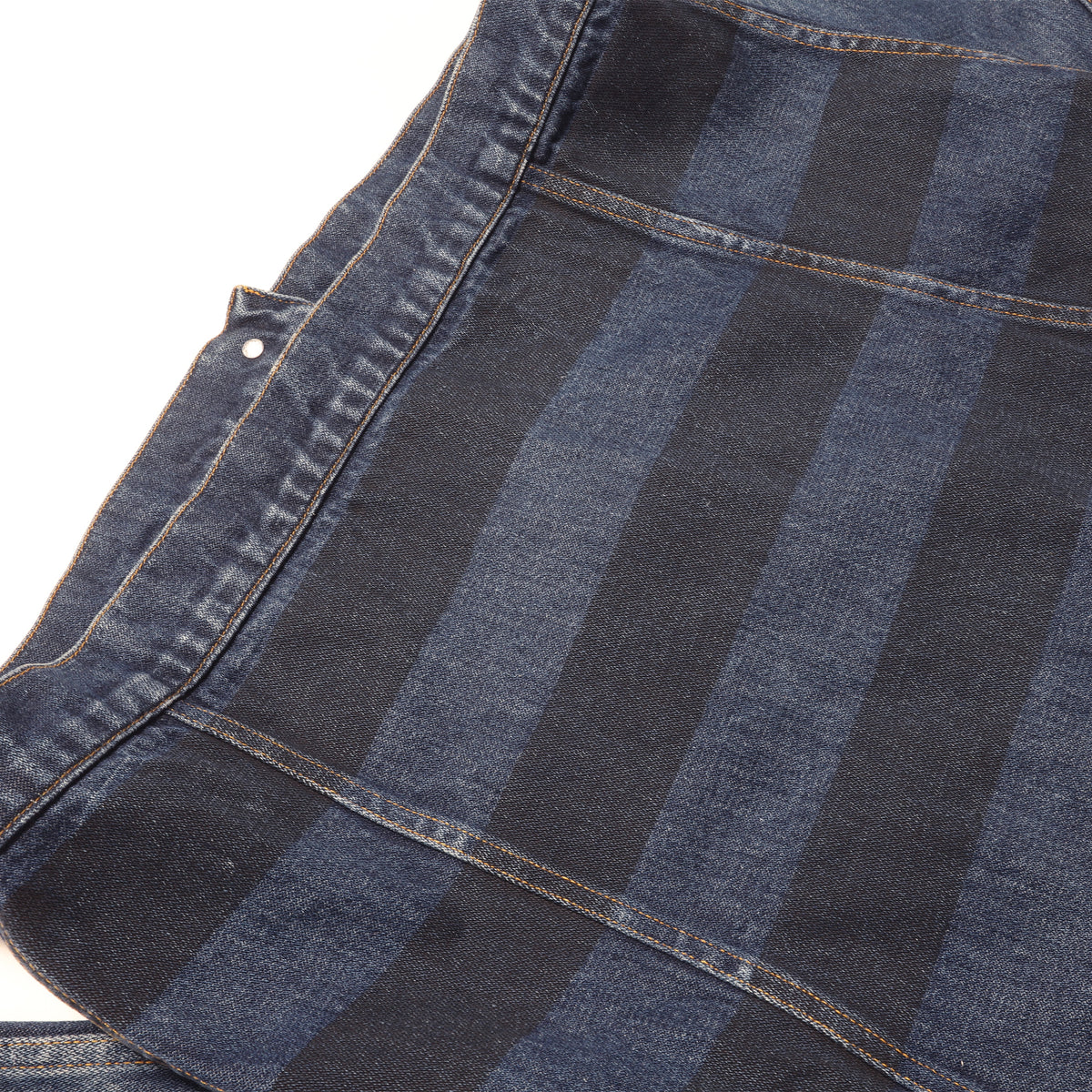 Helmut Lang SS97 Prototype Resin Stripe Denim Jacket