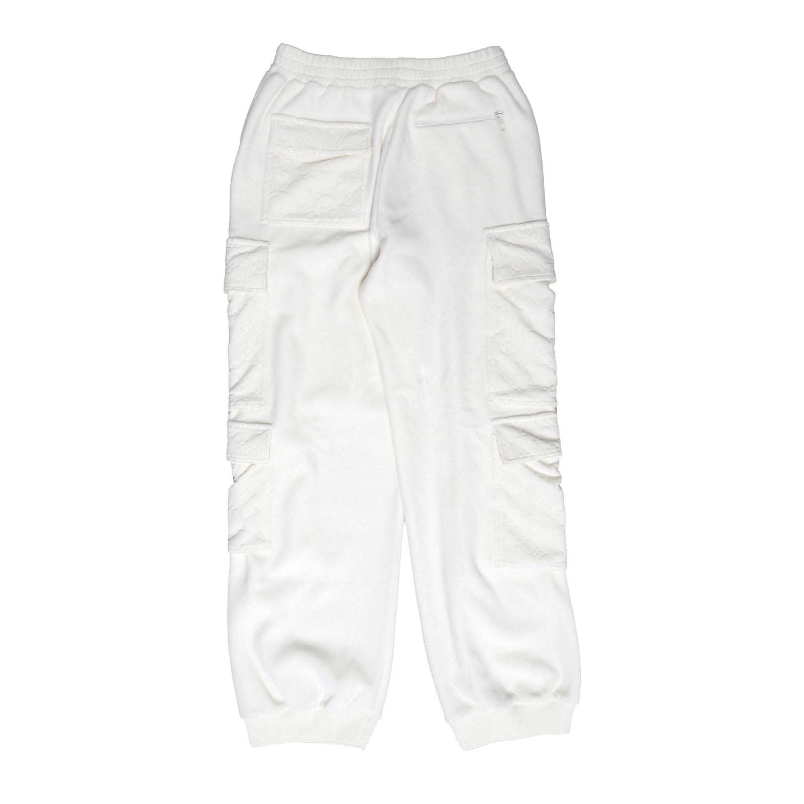 Louis Vuitton SS19 Velvet Monogram Cargo Track Pants