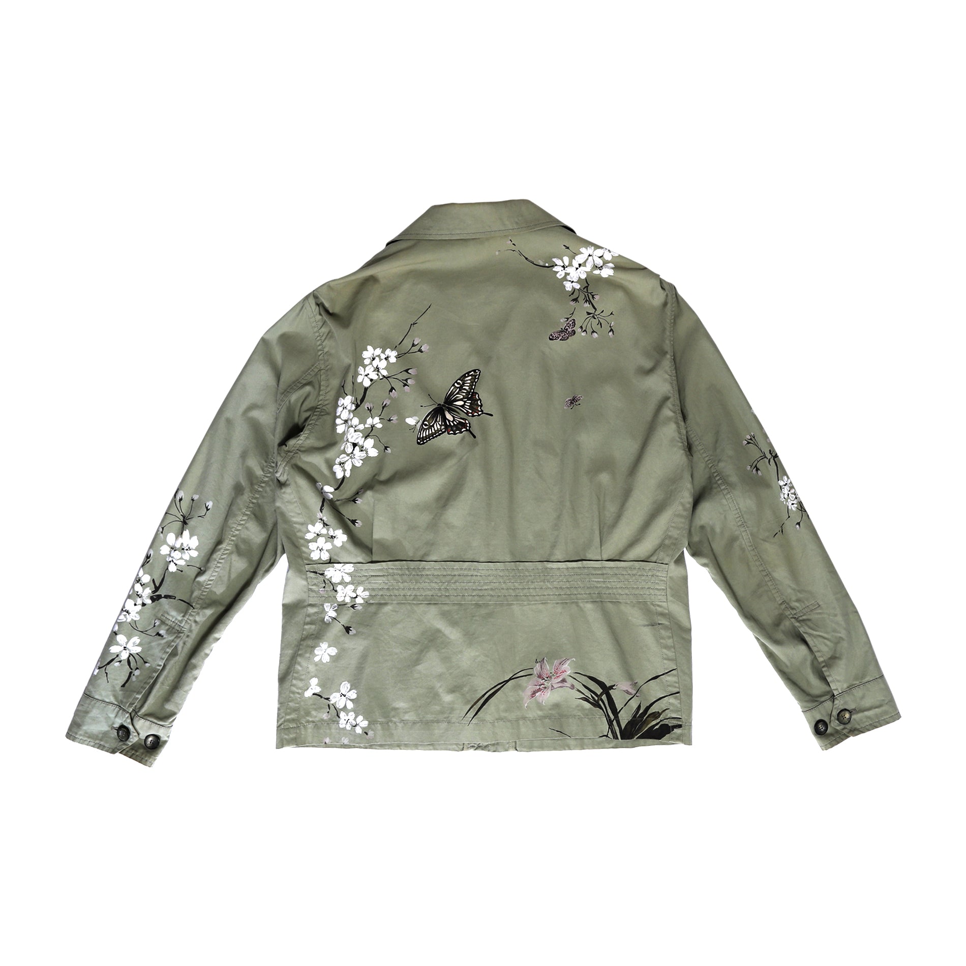 Gucci SS03 by Tom Ford Hand Painted Floral Jacket